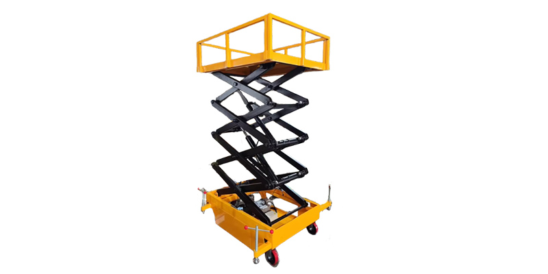 Ưu điểm của xe nâng sàn thủy lực có lan can là gì?