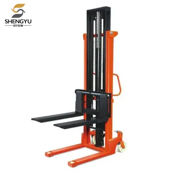 Máy xếp pallet bằng tay thủy lực Double Mast-Thép hình chữ C